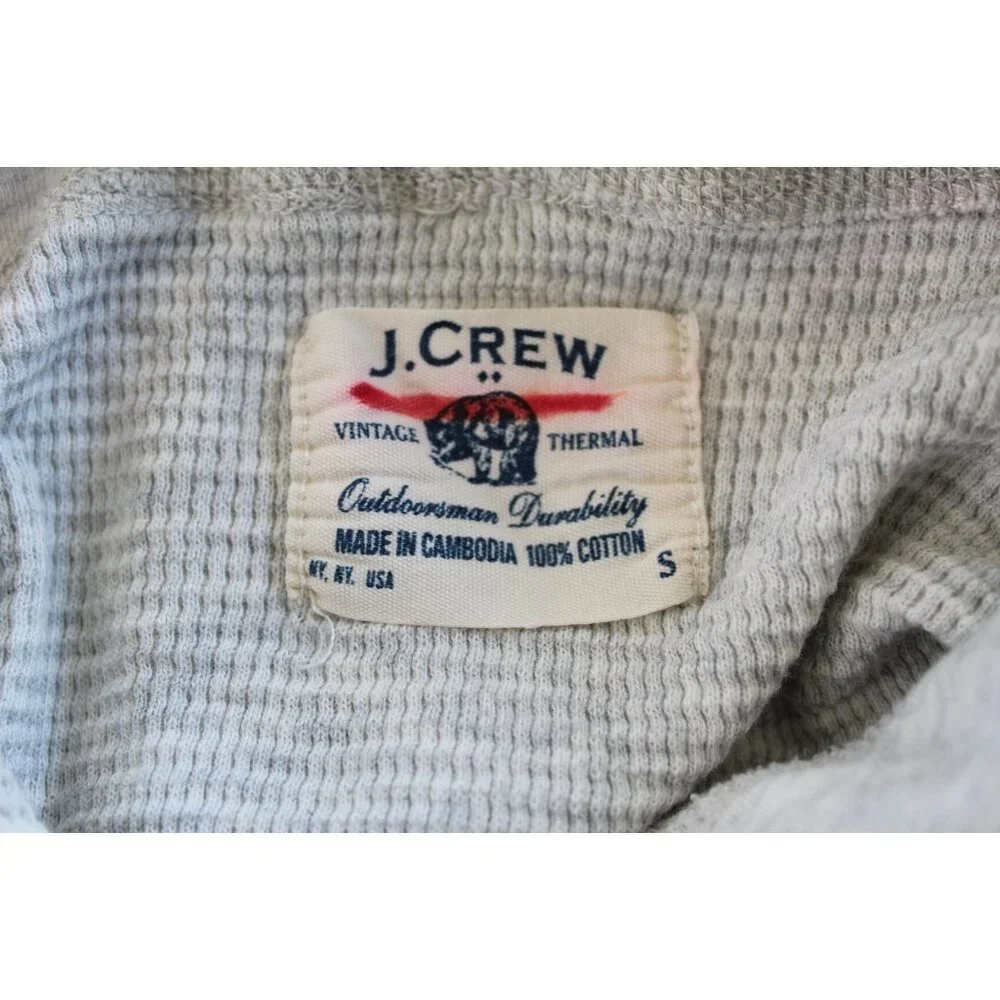 J Crew Men's Knit Hooded Thermal Men's‎ Size S